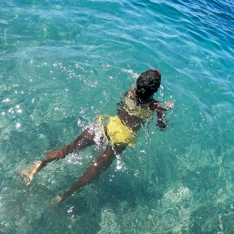 Girl swimming