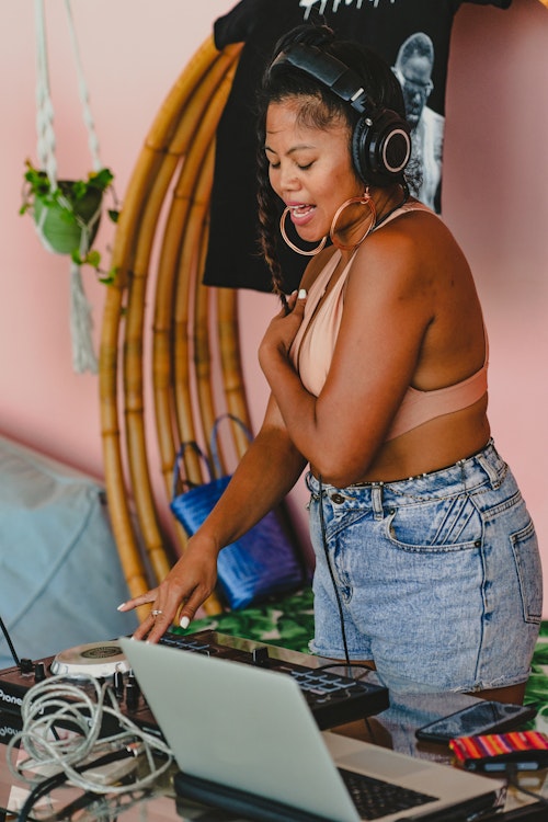 Female DJ at Music Fest