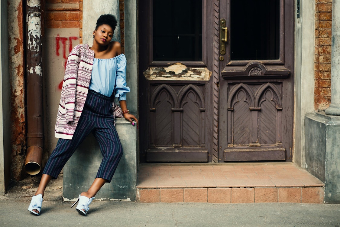 Woman in street