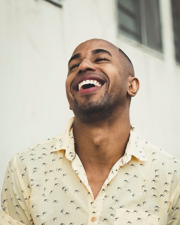 Man with big smile